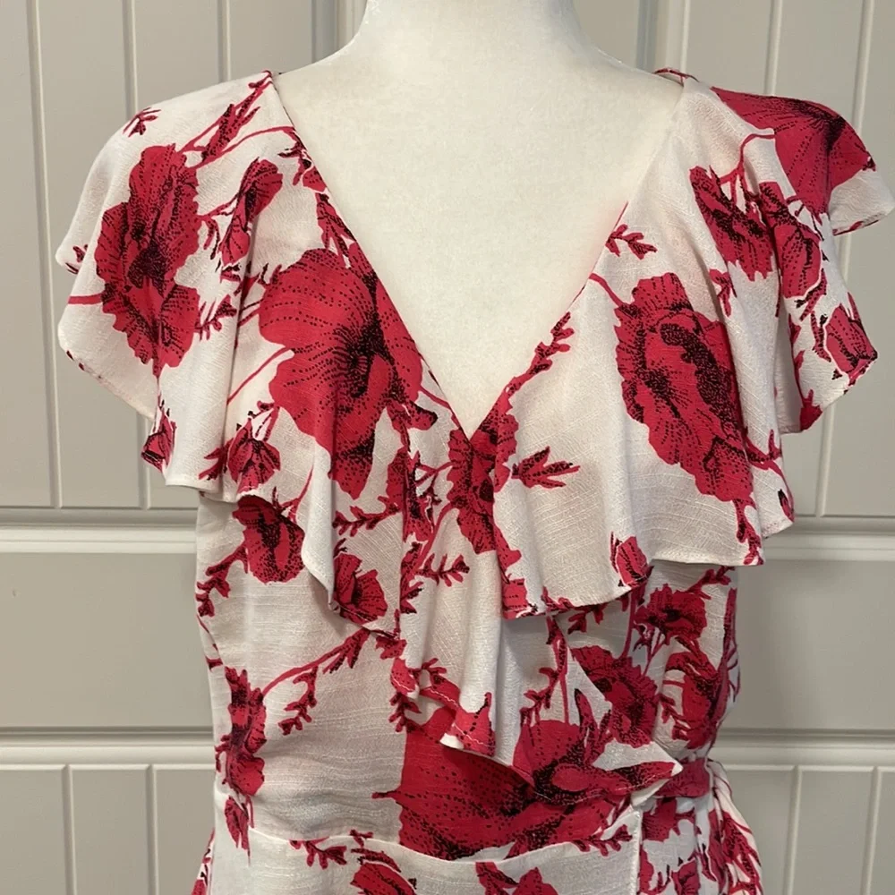Free People French Quarter Floral Mini Wrap Dress NWOT